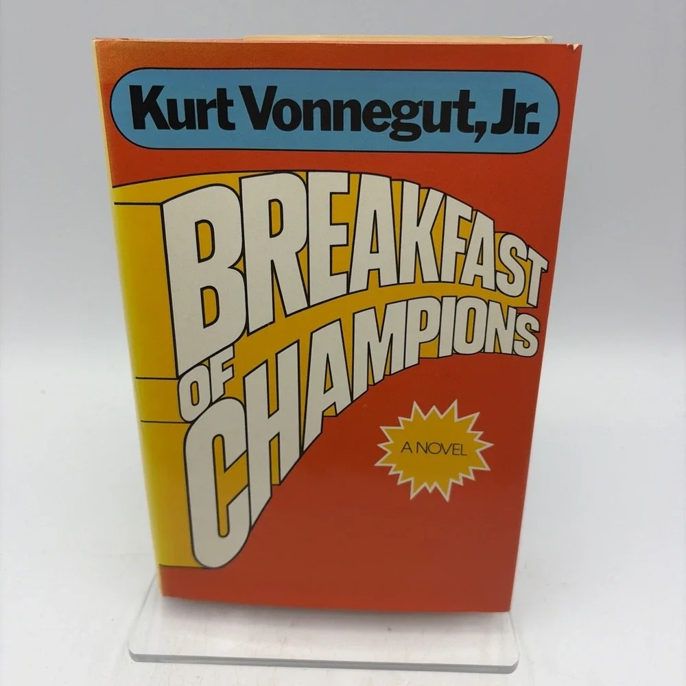 Breakfast of Champions Kurt Vonnegut Jr 1973 HCDJ First Printing Delacorte